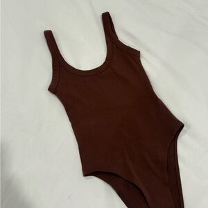 Zara Brown Tank Bodysuit